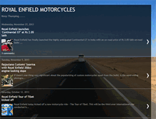 Tablet Screenshot of enfieldmotorcycles.in